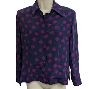 Carlisle Vintage Silk Button Down Sz 0